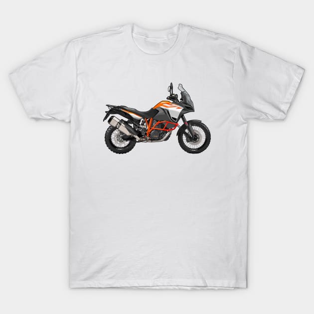 1290 Super Adventure Bike Illustration T-Shirt by KAM Std